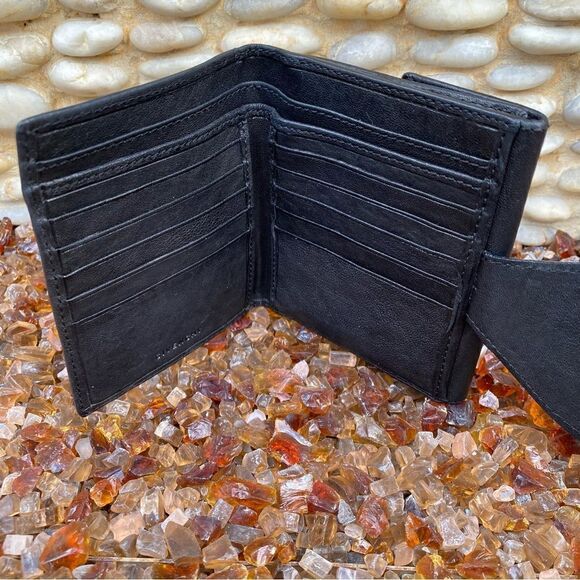 GIVENCHY Studded Black Leather Bifold Wallet with COA. EUC - Picture 4 of 13